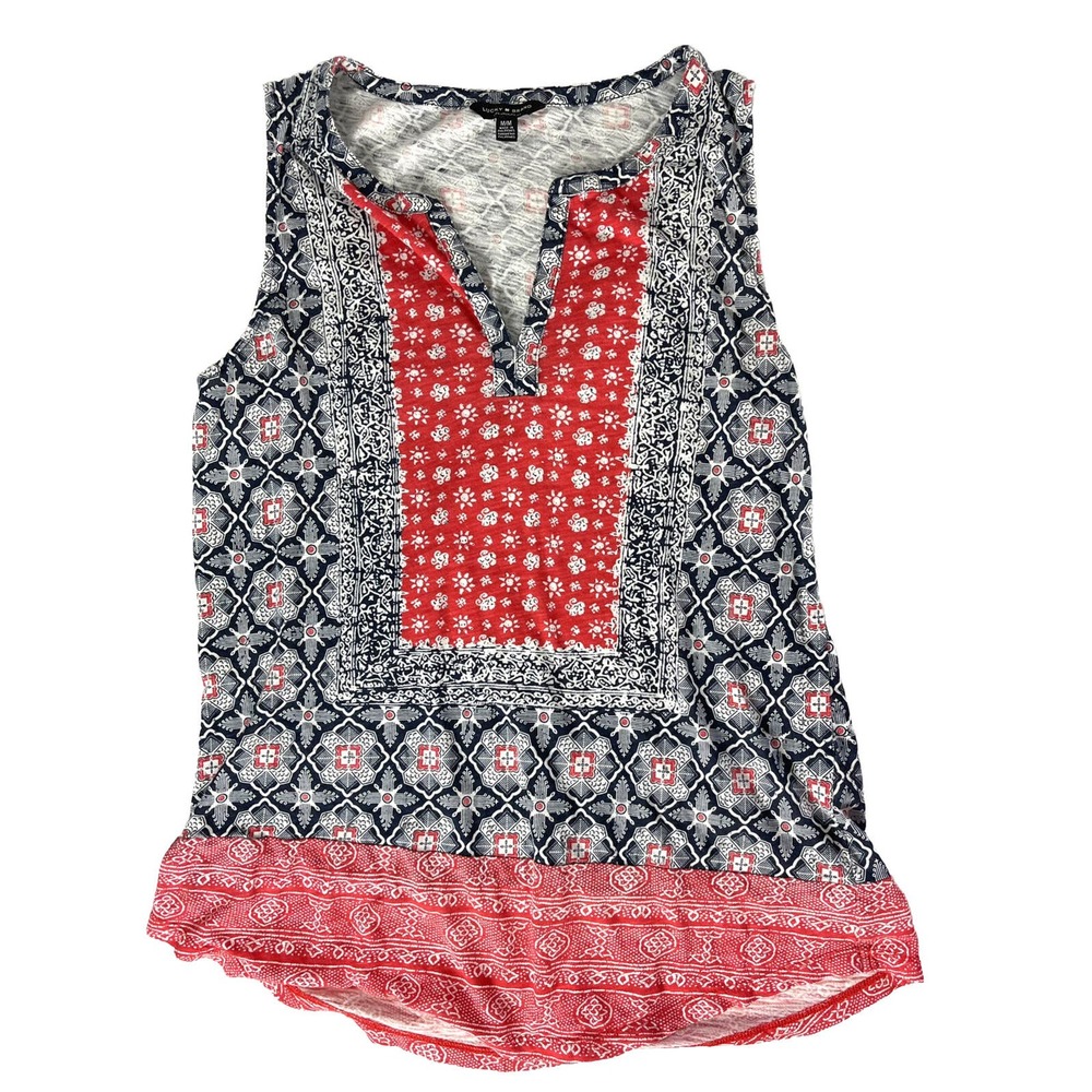 Lucky Brand Multi-Colored Top sz Medium 6098KTLB